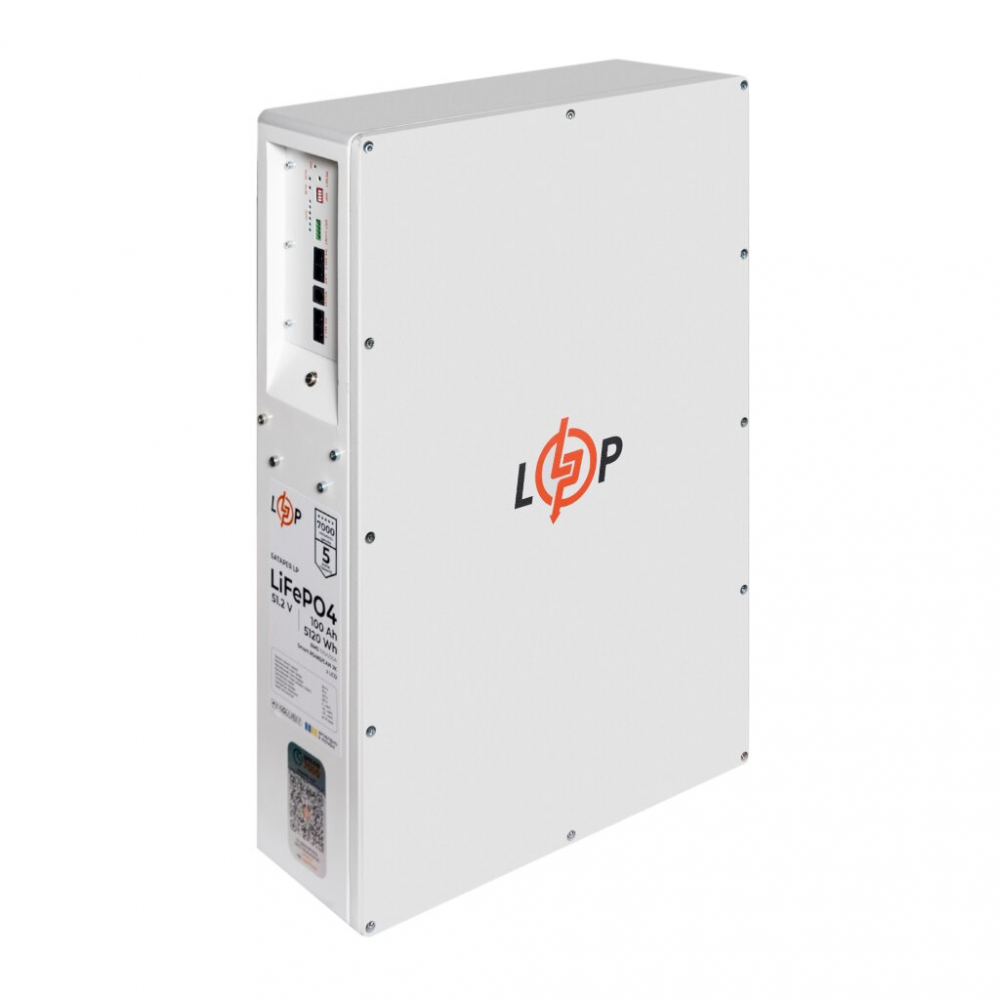 Акумулятор LogicPower LiFePO4 51,2V - 100 Ah (5120Wh) (BMS JK 100A/50А) W RS485/CAN WH