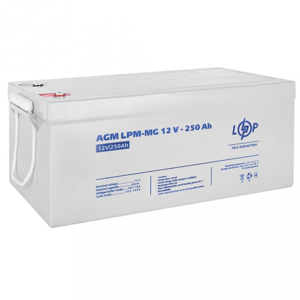 Аккумулятор LogicPower LPM-MG 12V - 250 Ah AGM мультигелевый