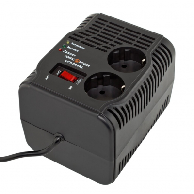 Стабилизатор напряжения релейный LogicPower LPT-500RL (0,25 кВт, 1 фаза)