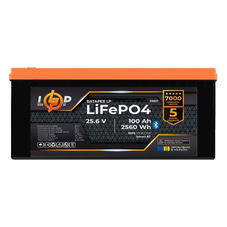 LogicPower LP LiFePO4 25,6V - 100 Ah (2560Wh) (BMS 100A/50А) пластик Smart BT
