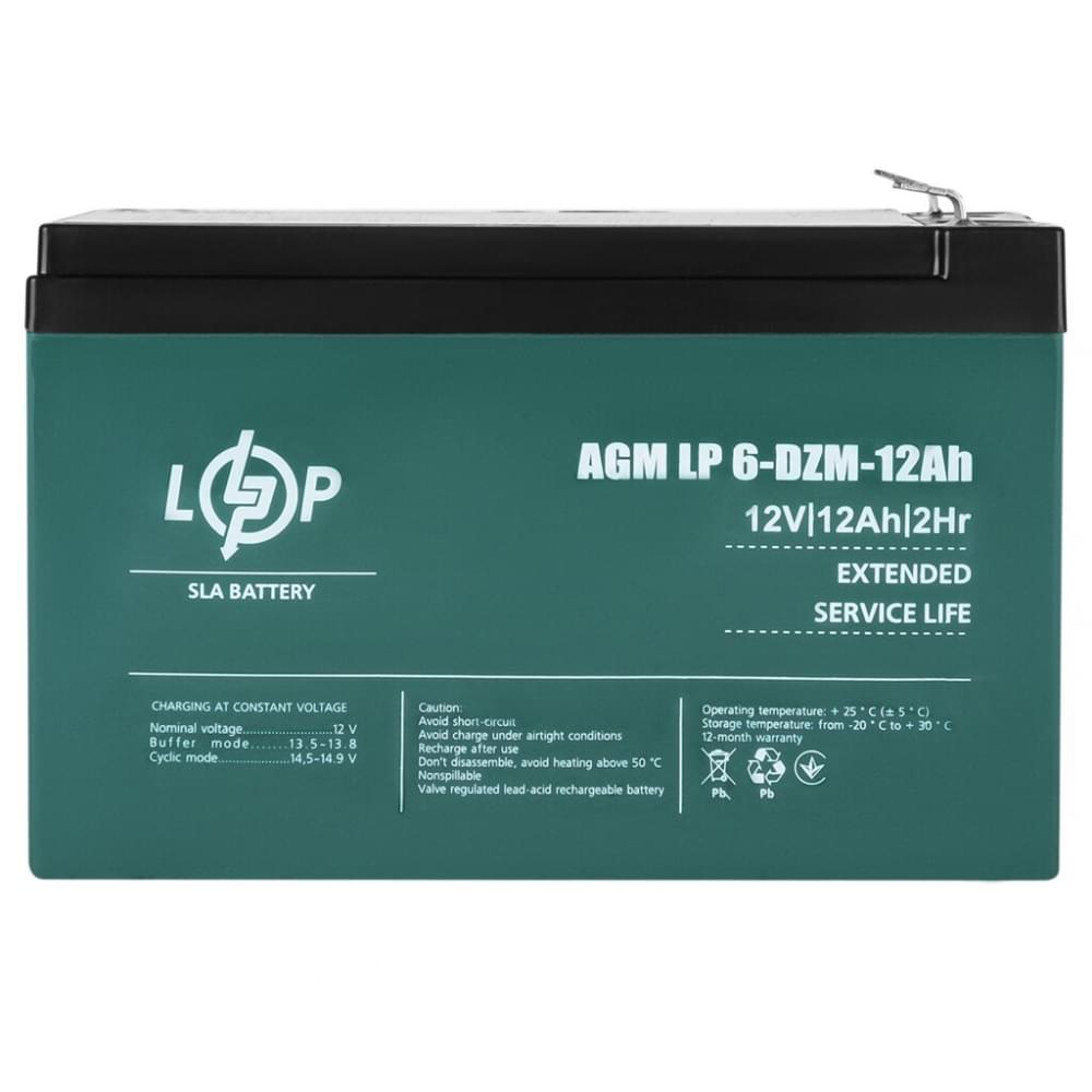 Акумулятор LogicPower LP 6-DZM-12 Ah AGM