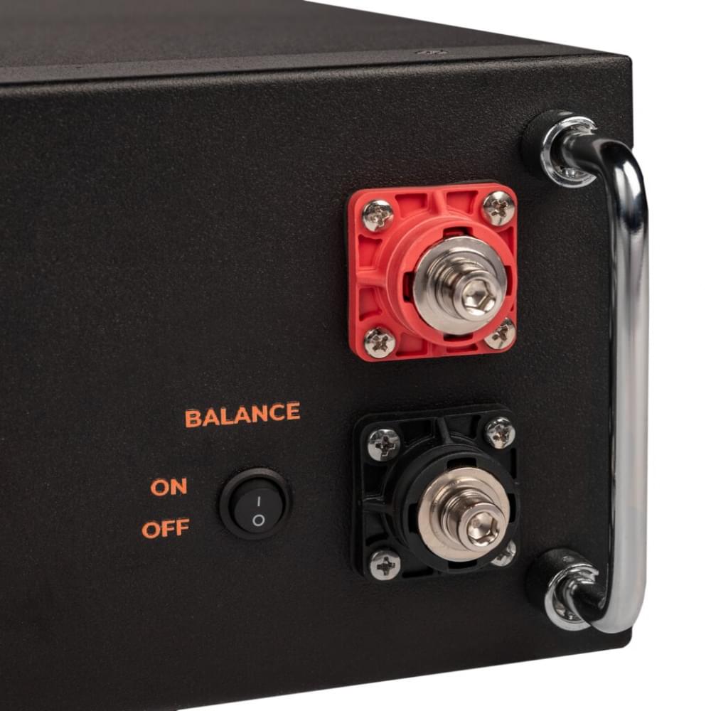 Аккумулятор LogicPower LiFePO4 51,2V - 100 Ah (5120Wh) (BMS SP 100A/50А) RM RS485/CAN LCD BL