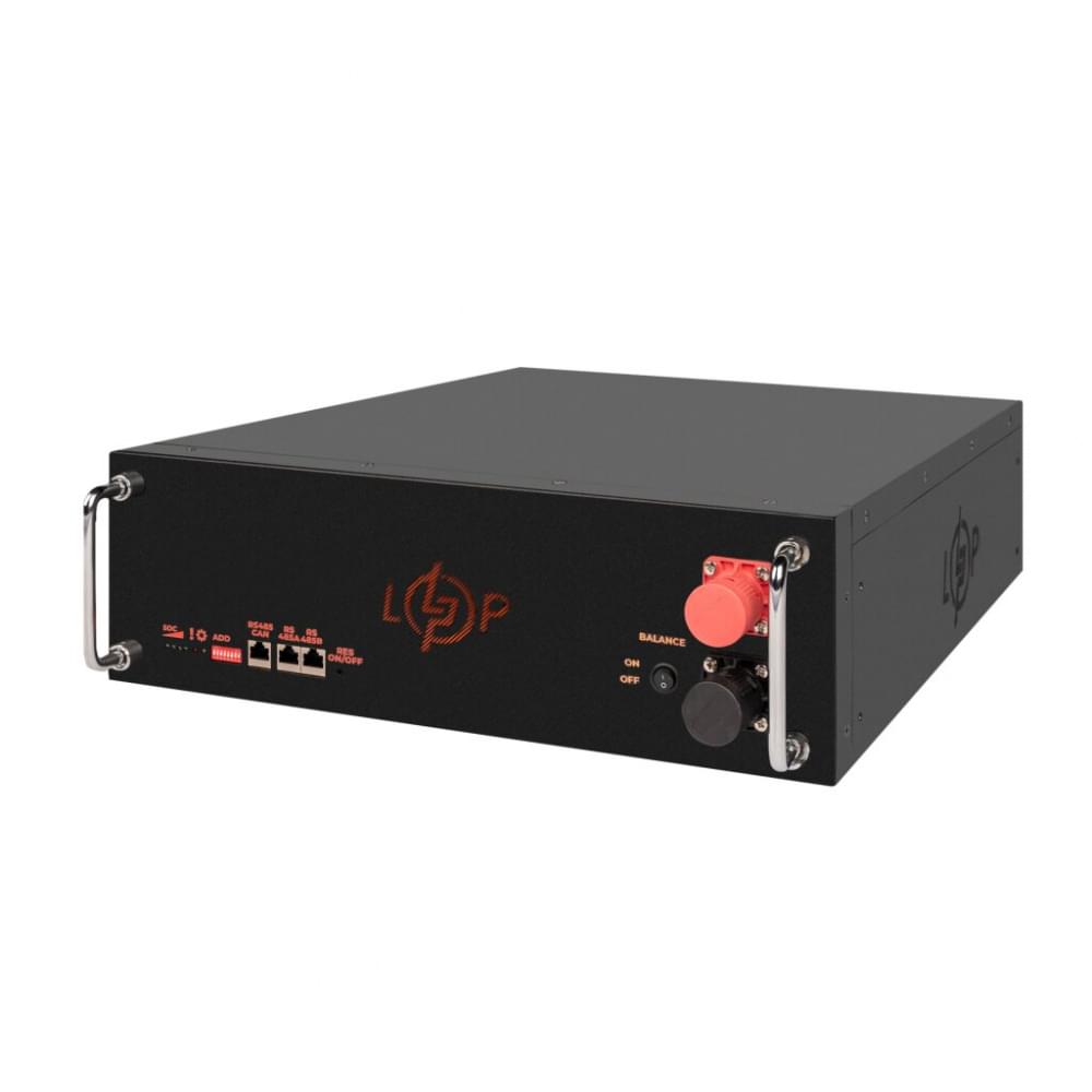 Аккумулятор LogicPower LiFePO4 51,2V - 100 Ah (5120Wh) (BMS SP 100A/50А) RM RS485/CAN LCD BL