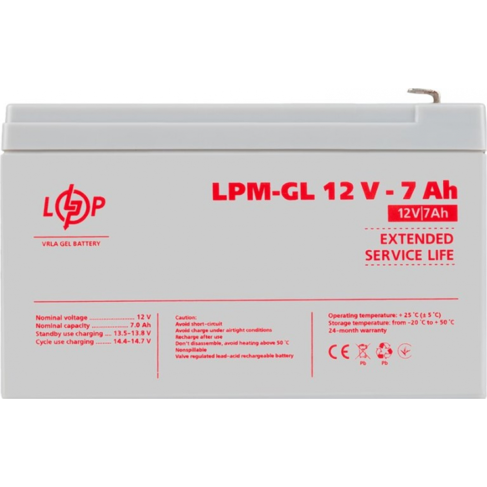 Аккумулятор LogicPower LPM-GL 12V - 7 Ah GEL