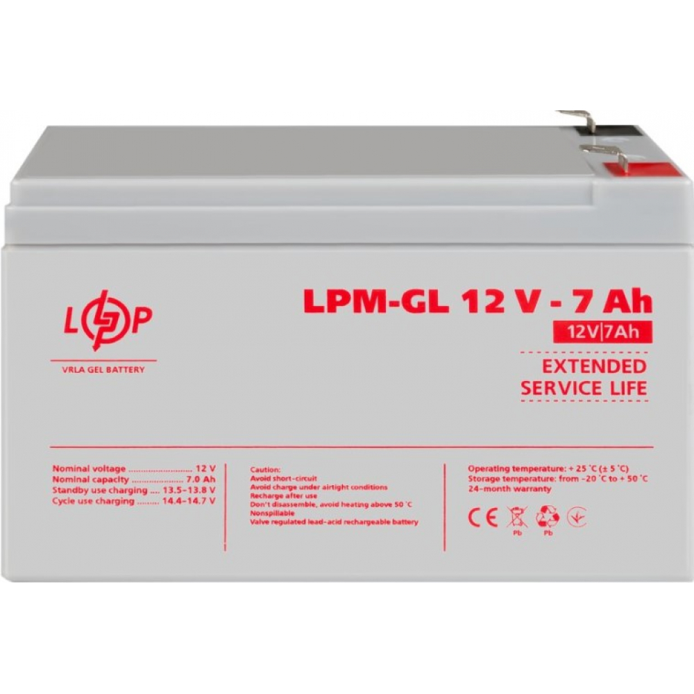 Аккумулятор LogicPower LPM-GL 12V - 7 Ah GEL