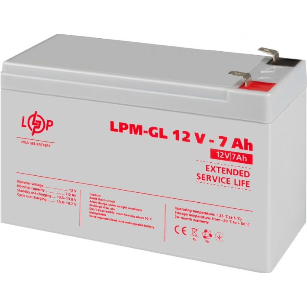 Аккумулятор LogicPower LPM-GL 12V - 7 Ah GEL