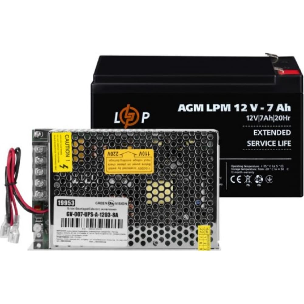 ИБП GreenVision GV-007-UPS-A-1203-8A-7Ah