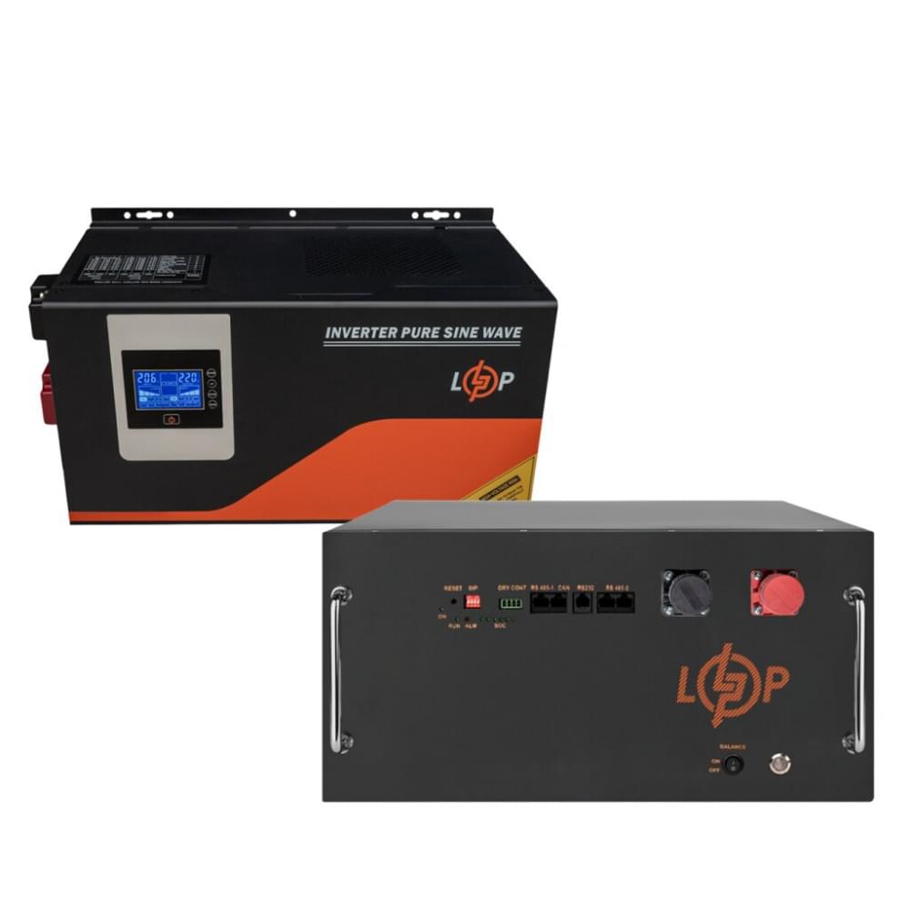Комплект резервного питания LogicPower W3000 + литиевая (LiFePO4) батарея 7168 Ватт (22892+38851 280 Ah)