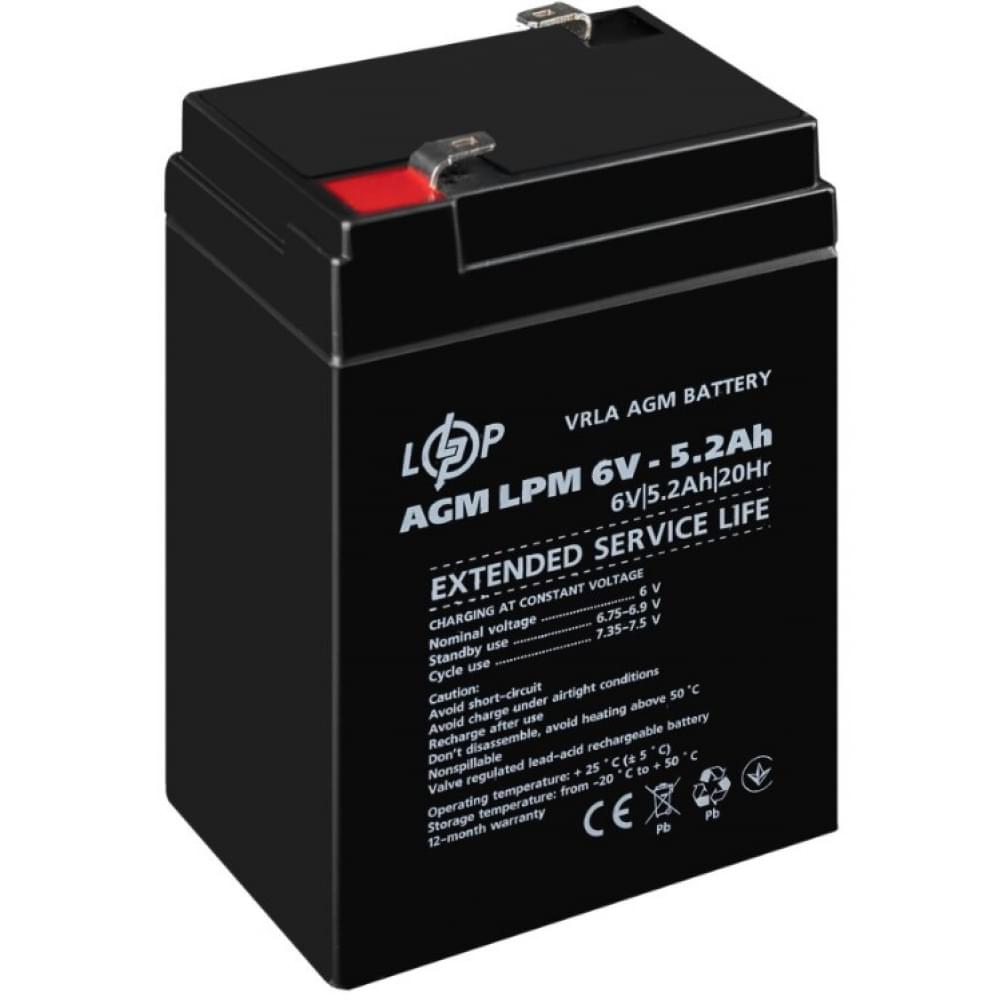 Аккумулятор LogicPower AGM LPM 6V - 5.2 Ah