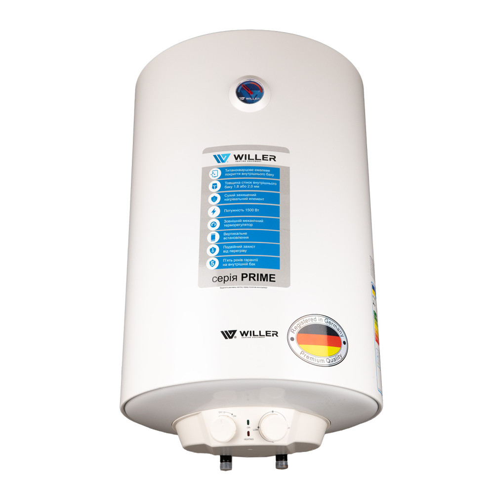 Бойлер накопичувальний електричний Willer EV80DR-Prime