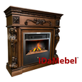 Электрокамин IDaMebel Seville дубовый с паровым камином Etna SF 05
