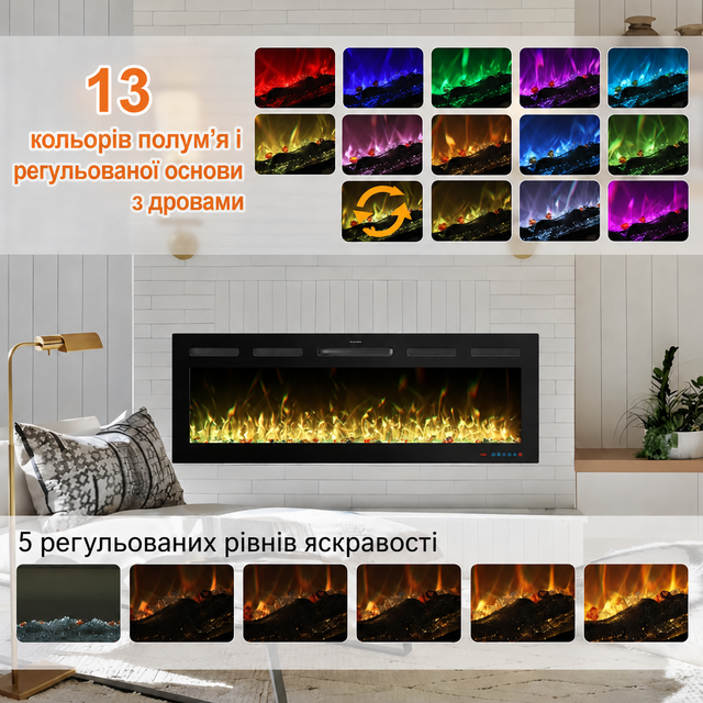 Електрокамін Royal Galaxy 50 R PRO LOG с Wi-Fi (EF50RPROLOG)