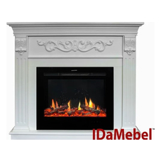 IDaMebel Marseille Белый с камином Royal 5D V-Art 25