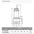 Дренажно-фекальный насос Rudes FECA1200F MIXER (4823121305559)