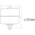 Расширительный бак для отопления Насосы+Оборудование VT 24 Solar 10301