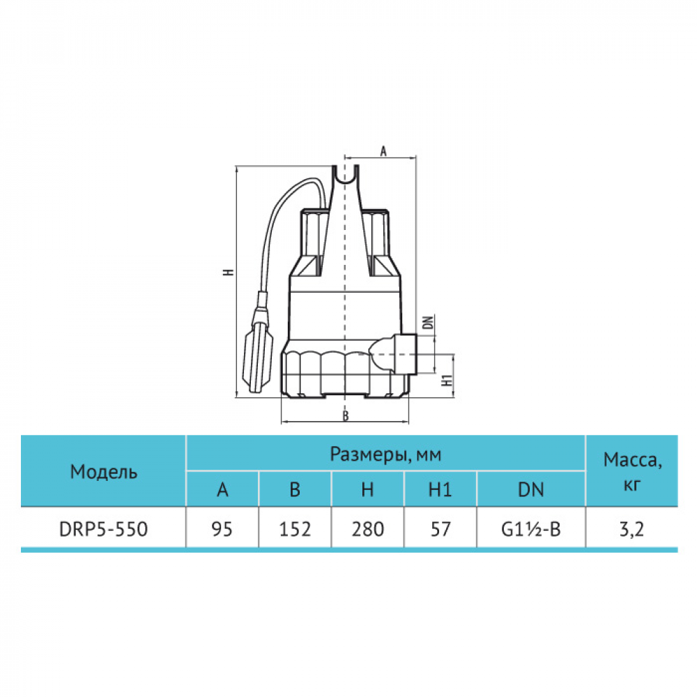 Дренажно-фекальный насос Rudes DRP 5-550