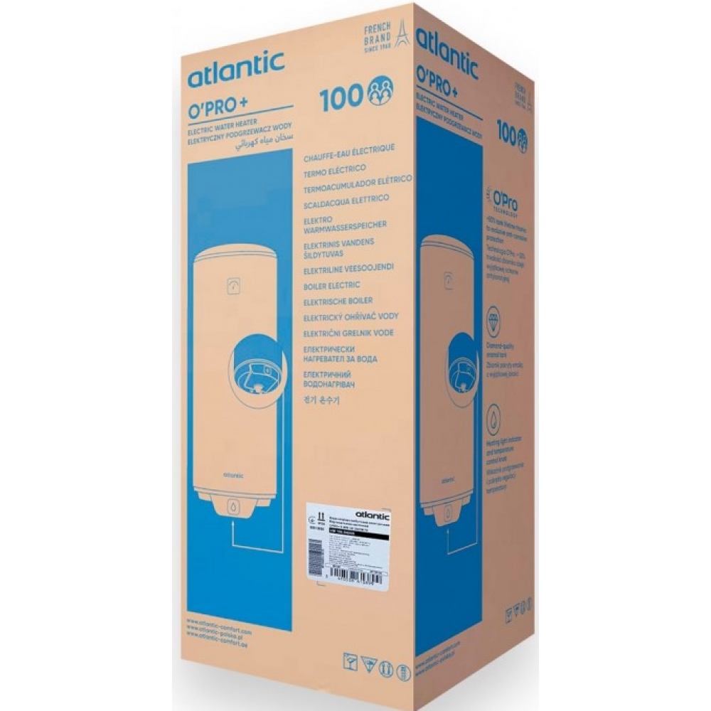 Бойлер накопичувальний електричний Atlantic Opro+ VM 100 D400S (2000W) 861389