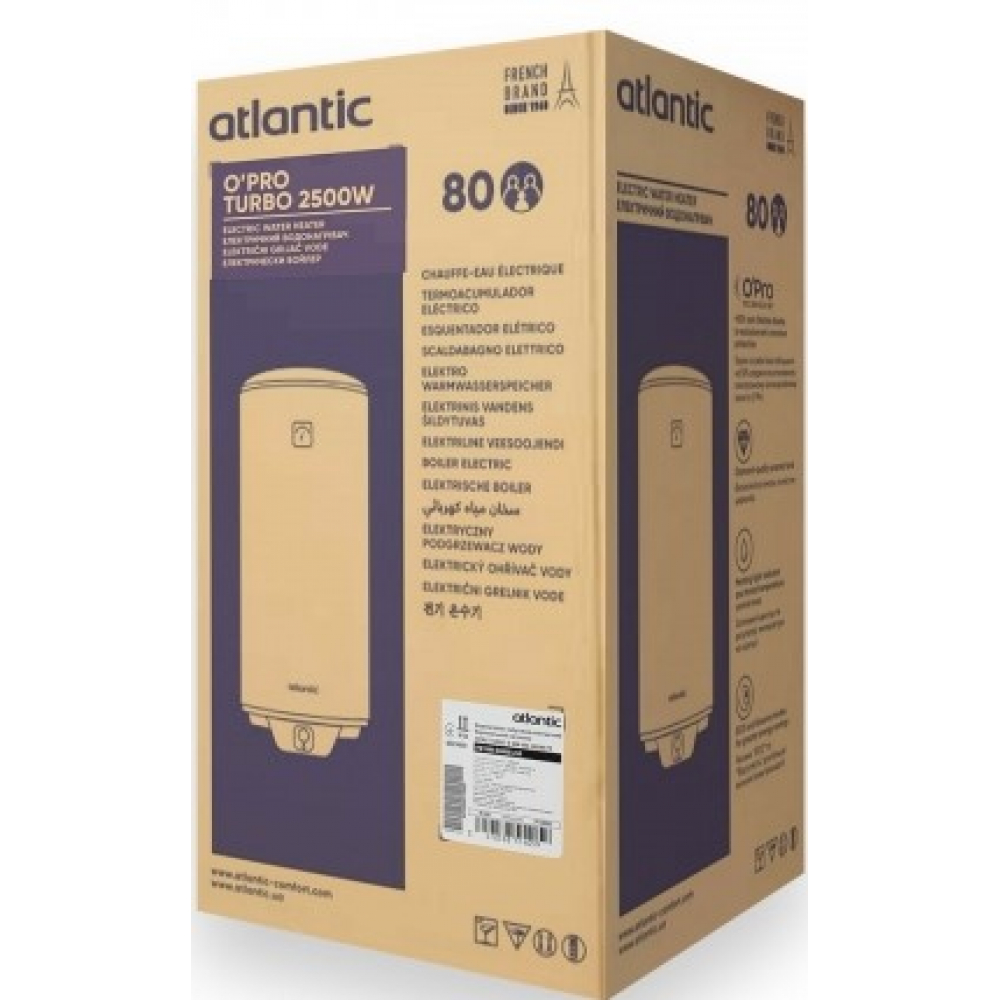 Бойлер накопичувальний електричний Atlantic Opro Turbo VM 080 D400S-2-B (2500W) 851405