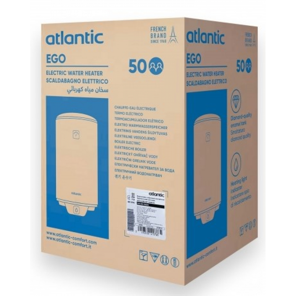 Бойлер накопичувальний електричний Atlantic Opro Ego VM 050 D400S (1200W) 841376