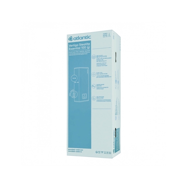 Бойлер накопичувальний електричний Atlantic Vertigo Steatite Essential 100 MP-080 2F 220E-S (1500W) (Грузія) 8513210