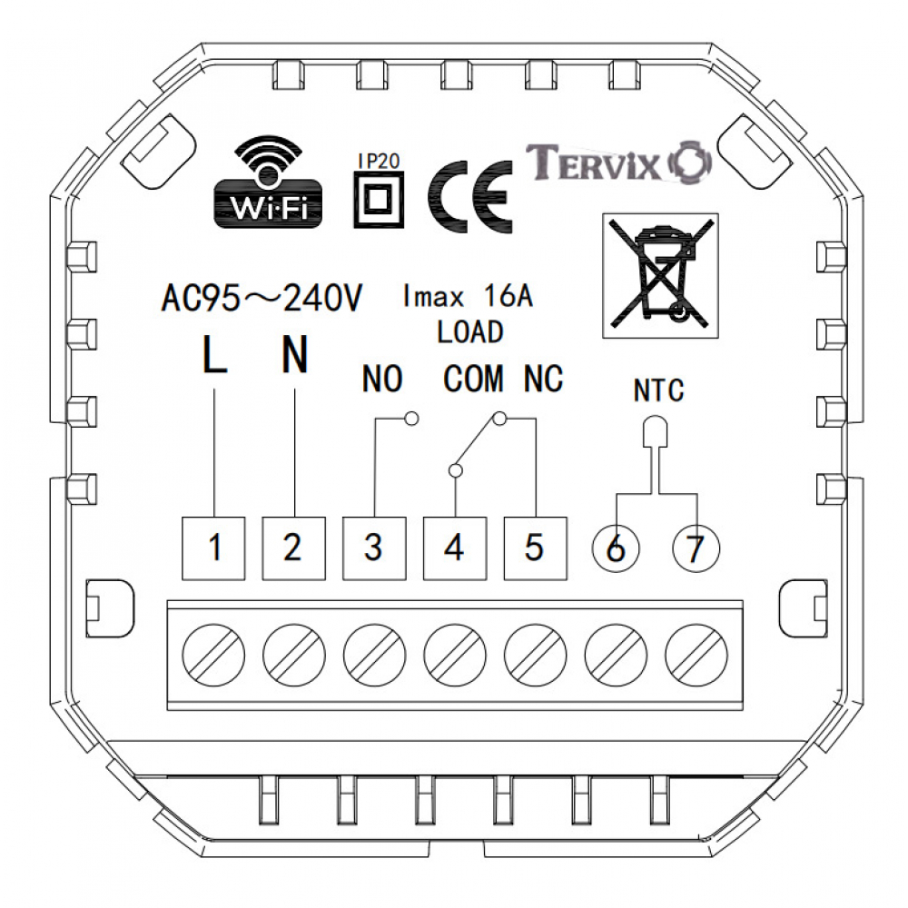 Термостат Tervix Pro Line WiFi Thermostat (114331)