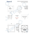 Термостат Tervix Pro Line ZigBee TouchScreen Thermostat (117150)