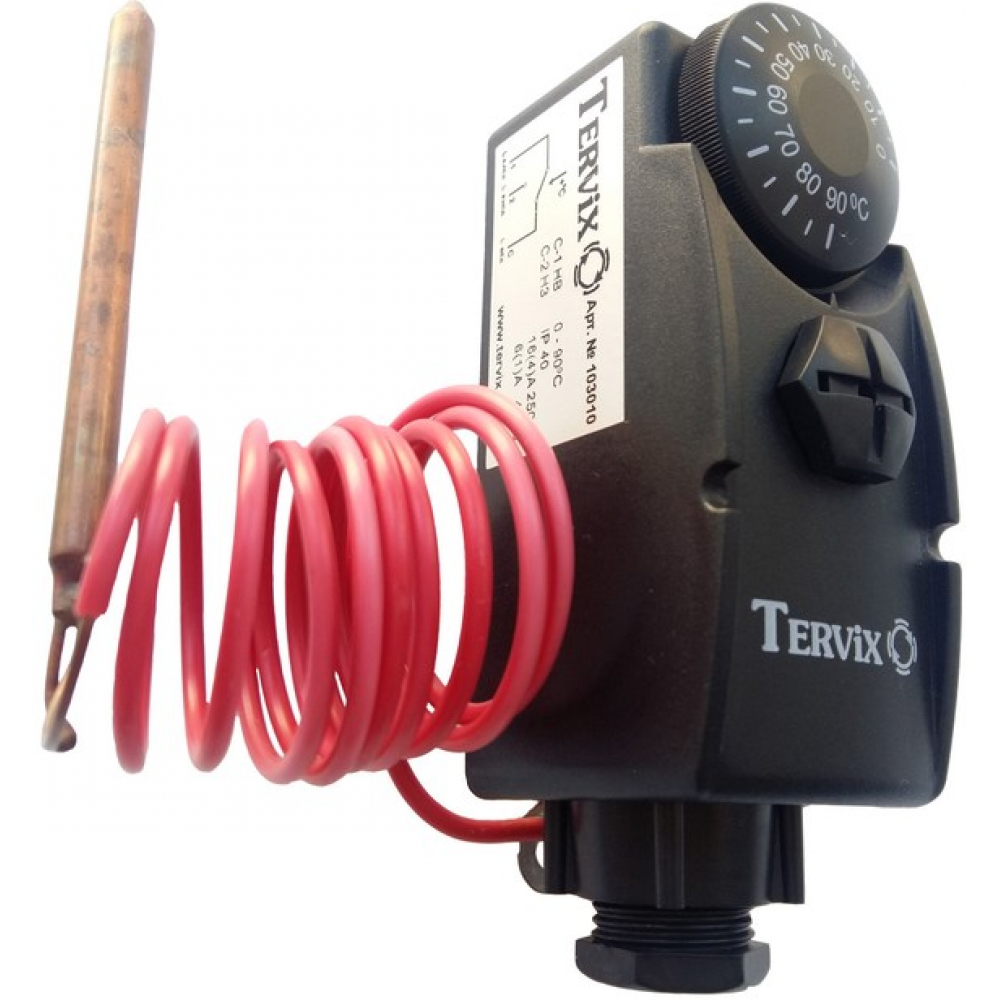 Термостат Tervix ProLine 0-90 С капілярна поверхнева регуляція (103010)