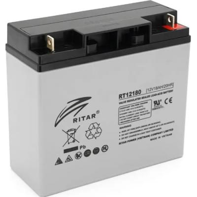Акумулятор свинцево-кислотний (AGM) Ritar AGM RT12180GL5 Gray Case (12V 18Ah)