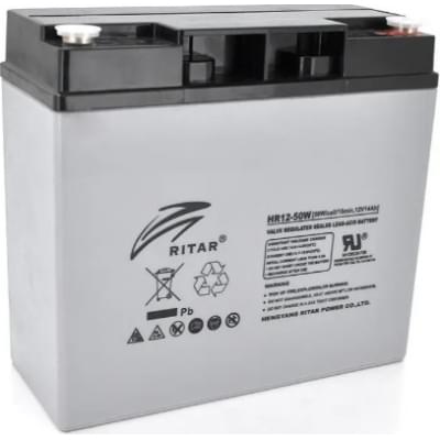 Акумулятор свинцево-кислотний (AGM) Ritar AGM HR1250W Gray Case (12V 14Ah)
