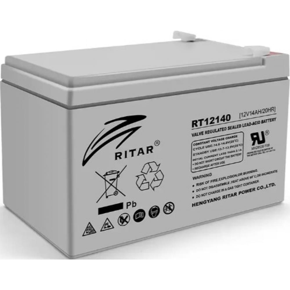 Аккумулятор Ritar AGM RT12140H, Gray Case, (12V 14.0Ah)