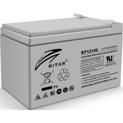 Акумулятор свинцево-кислотний (AGM) Ritar AGM RT12140H Gray Case (12V 14Ah)