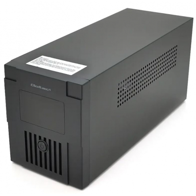 ДБЖ Qoltec QLT1200 (720W) LСD, AVR, 3st, 2xSCHUKO socket, 2x12V7.5Ah, metal Case
