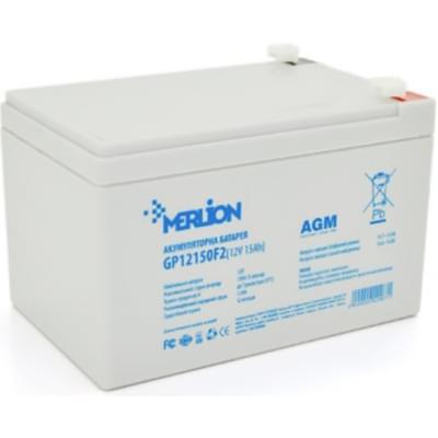 Акумулятор свинцево-кислотний (AGM) Merlion AGM GP12150F2 12V 15Ah