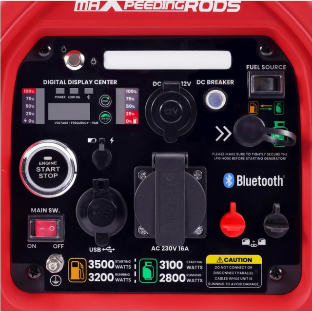 Комбінований генератор MaxPeedingRods MXR4000GT (3,2 кВт)