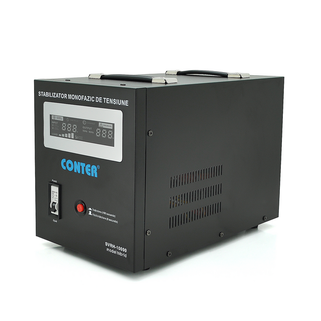 Стабілізатор напруги релейний Conter SVRH-10000VA/7000W (7 кВт, 1 фаза)
