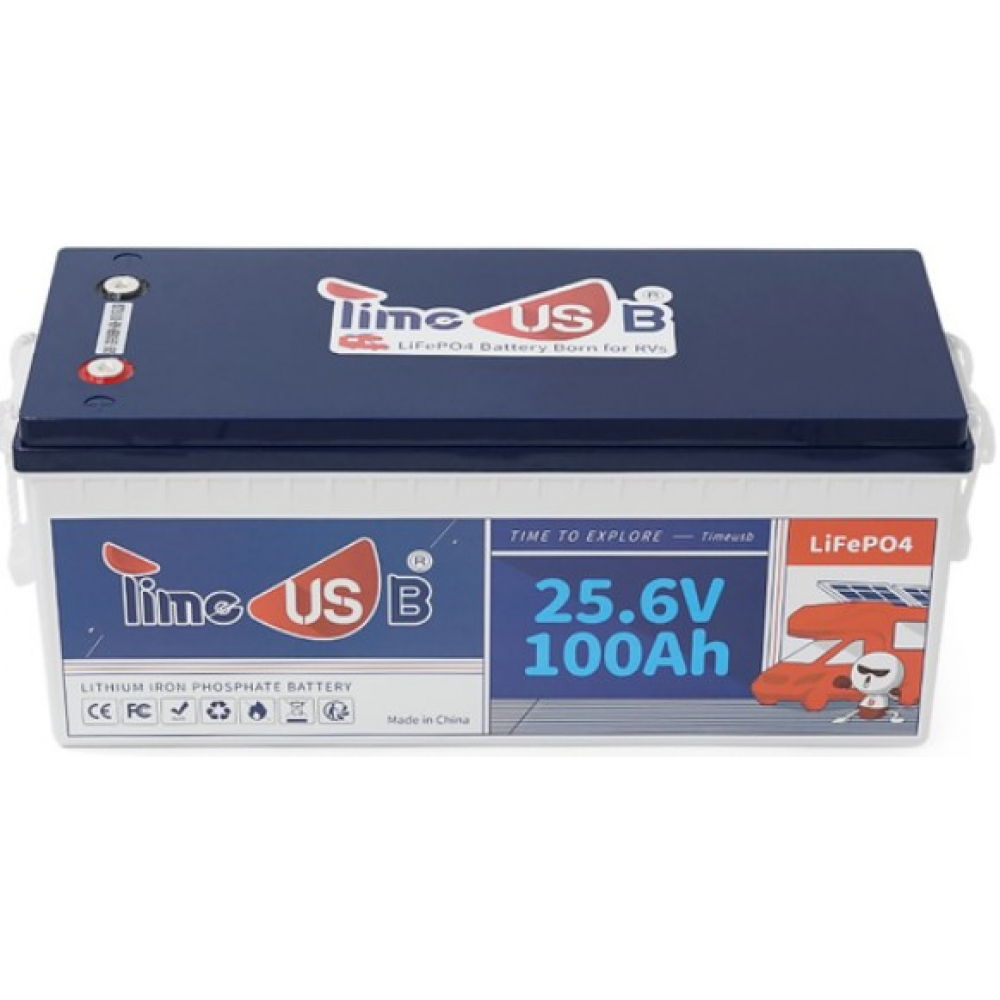 Аккумулятор Timeusb LiFePO4 24V 100Ah, 2560Wh, BMS 100A