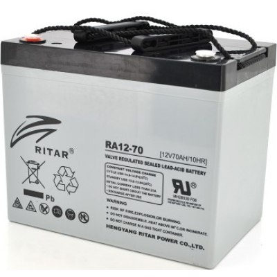 Аккумулятор Ritar AGM RA12-70, Gray Case, 12V 70Ah