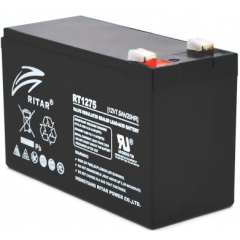 Ritar AGM RT1275B, Black Case, 12V 7,5Ah