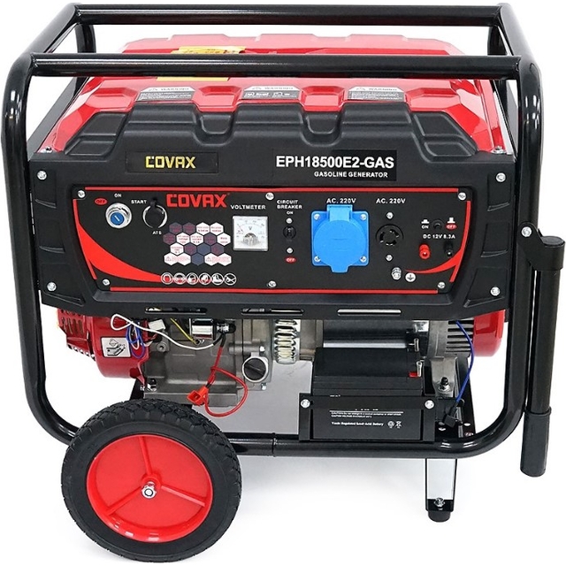 Комбинированный генератор Covax EPH18500E2-GAS, 9.0 кВт бензин/газ