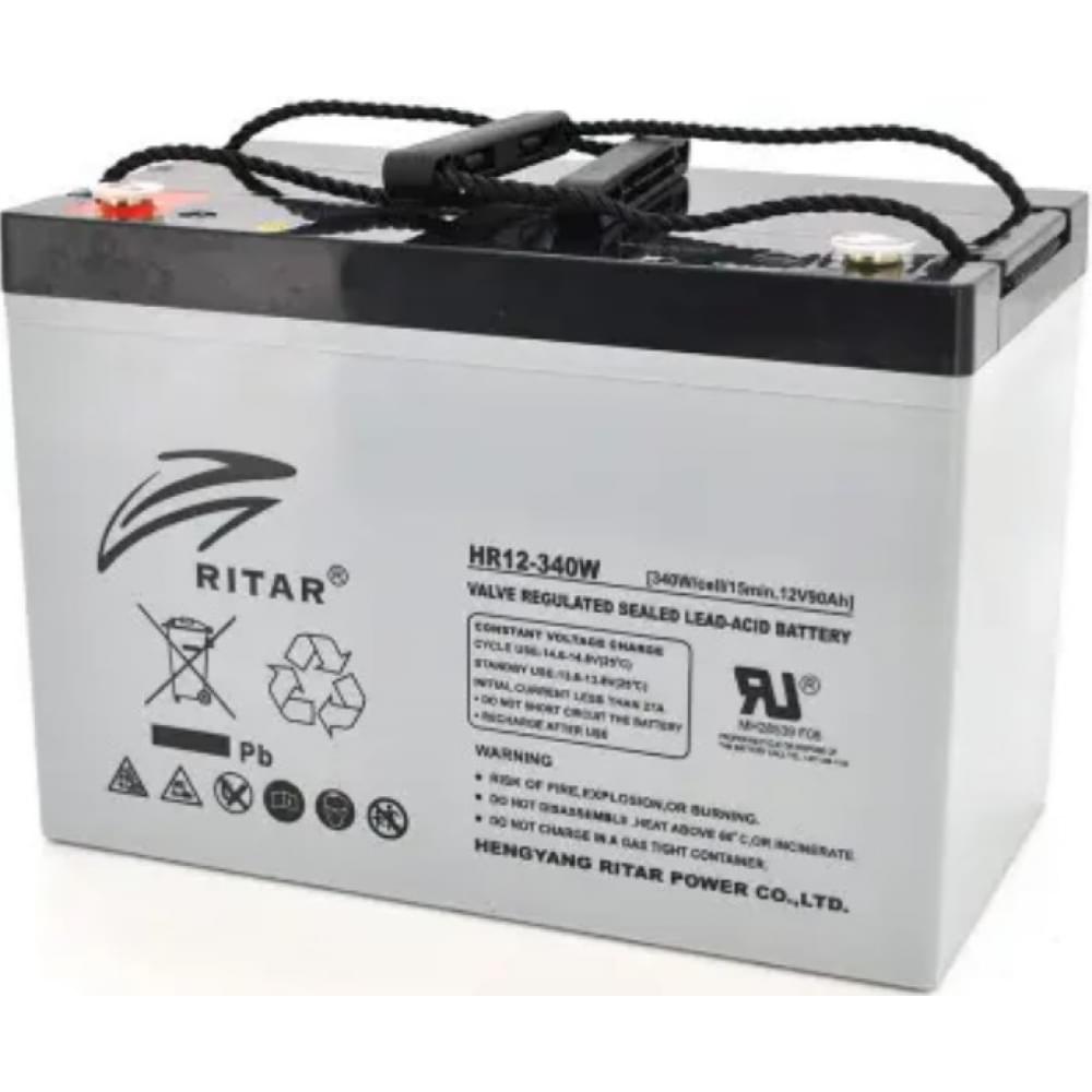 Аккумулятор Ritar AGM HR12-340W, Gray Case, (12V 90,0Ah)