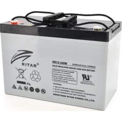 Акумулятор свинцево-кислотний (AGM) Ritar AGM HR12-340W Gray Case (12V 90Ah)