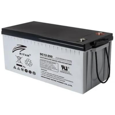 Аккумулятор карбоновый Ritar Carbon DC12-200C Black Case (12V 200Ah)