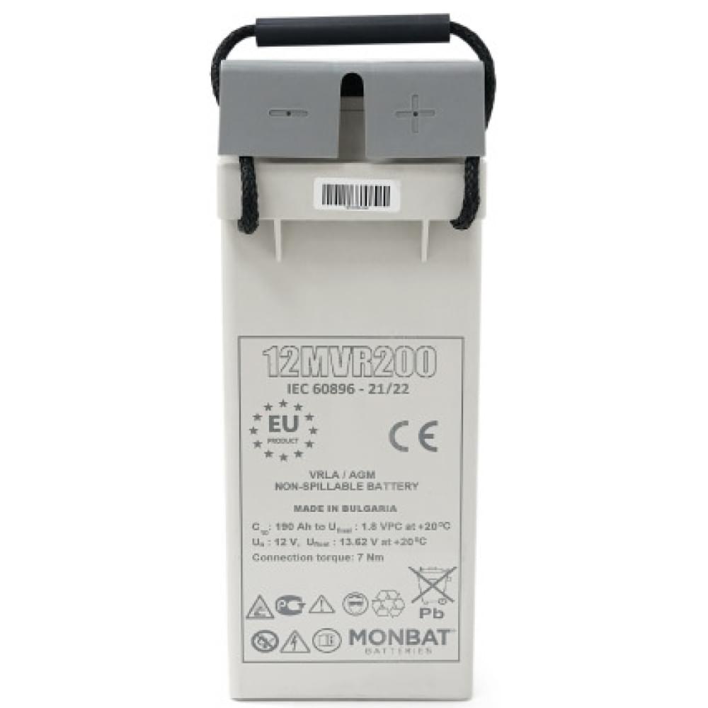 Аккумулятор Monbat Front Terminal 12MVR200 AGM 12V 200Ah