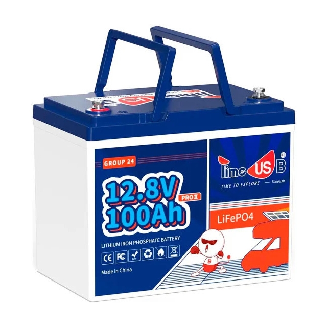 Акумулятор літій-залізо-фосфатний (LiFePo4) Timeusb 12V 100Ah Pro, 1280Wh, BMS 100A