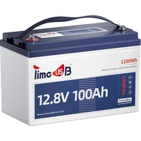 Timeusb T12V100-100-TM-4-A100 LiFePO4 12.8V 100Ah Low-Temp 1280Wh Timeusb T12V100-100-TM-4-A100 LiFePO4 12.8V 100Ah Low-Temp 1280Wh
