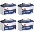 Акумулятор літій-залізо-фосфатний Timeusb T12V100-100-TM-4-A100 LiFePO4 12.8V 100Ah Low-Temp 1280Wh