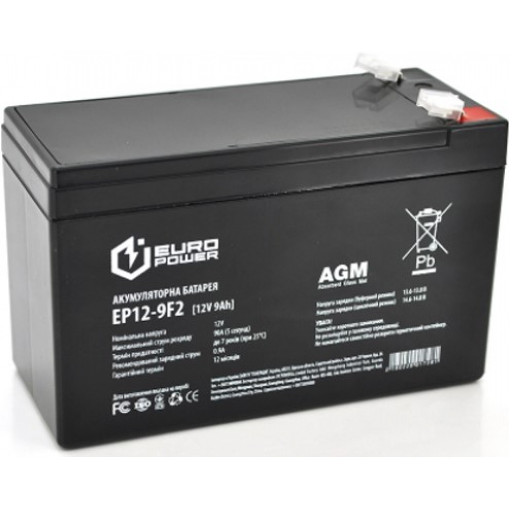 Аккумулятор Europower AGM EP12-9F2 12V 9Ah