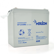 Merlion AGM GP12550M6 12V 55Ah