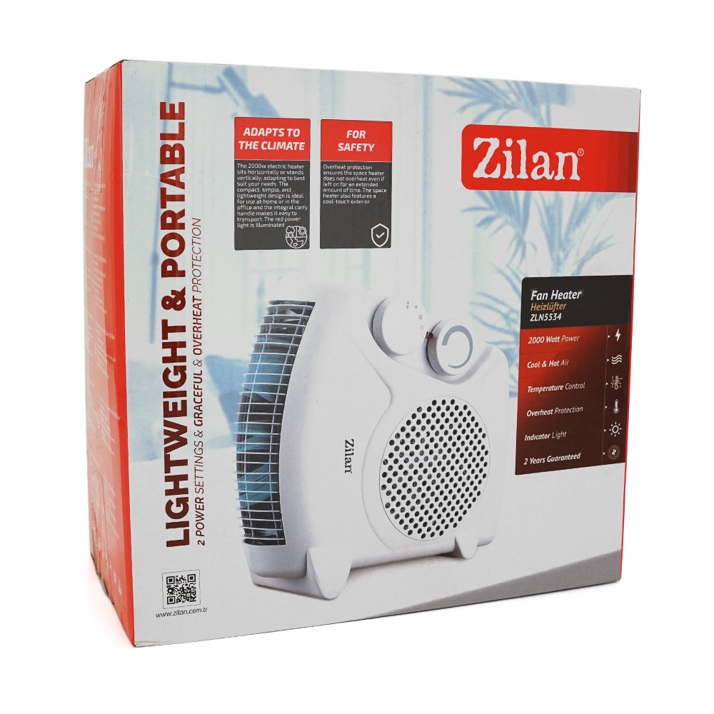 Тепловентилятор  Zilan ZLN5534, 2000Вт, Box