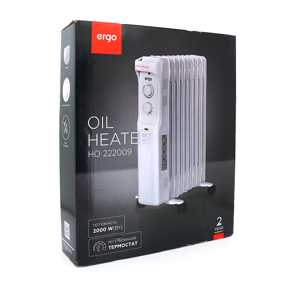 Масляный радиатор Ergo HO 222009 2 кВт
